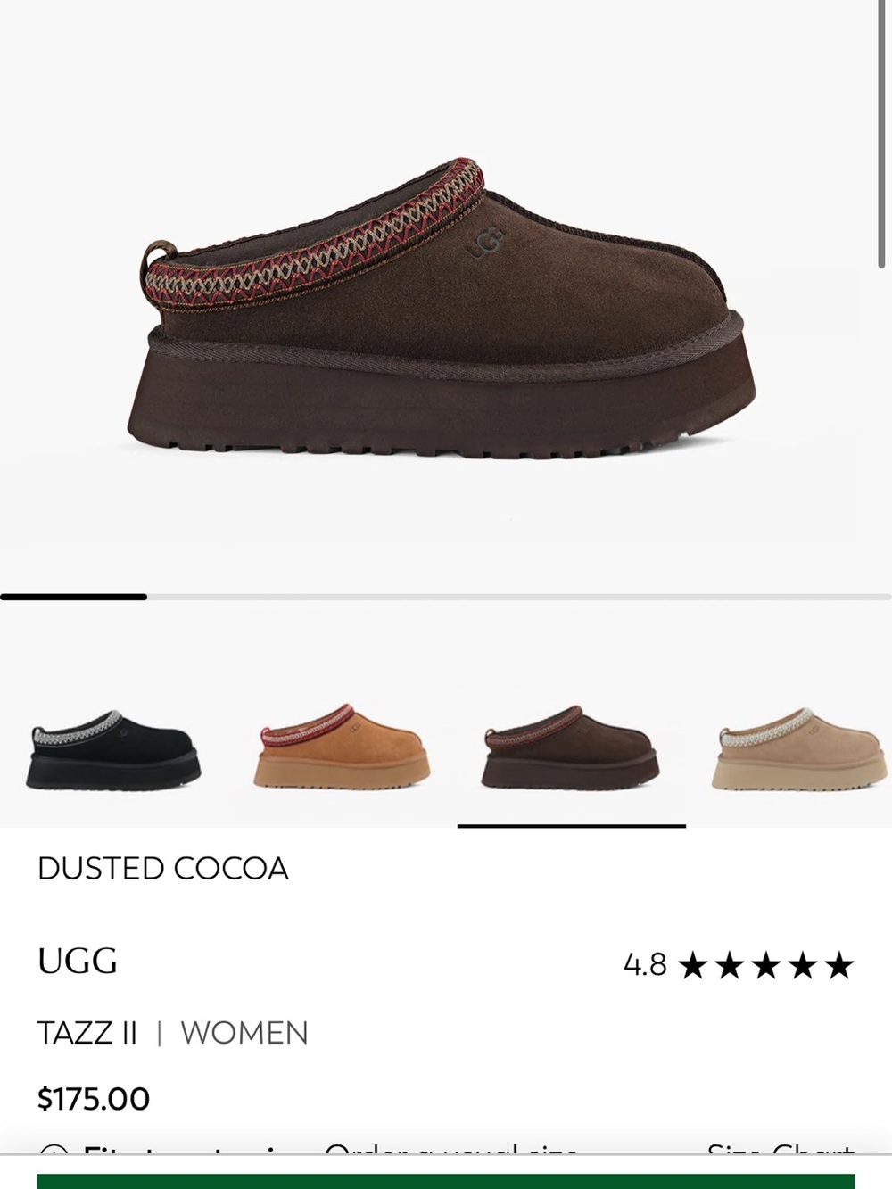 UGG Tazz II Women's Slip-On Clog in Dusted Cocoa Brown